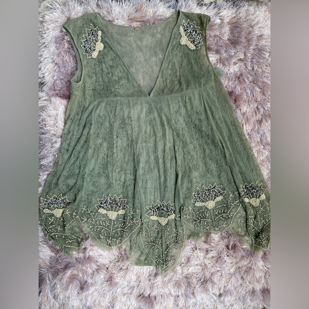 Free People Beaded Oversize Dress